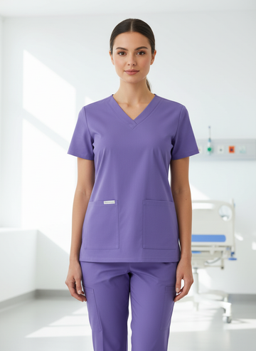 Pulsewear Unisex Prime Scrub Misty Purple