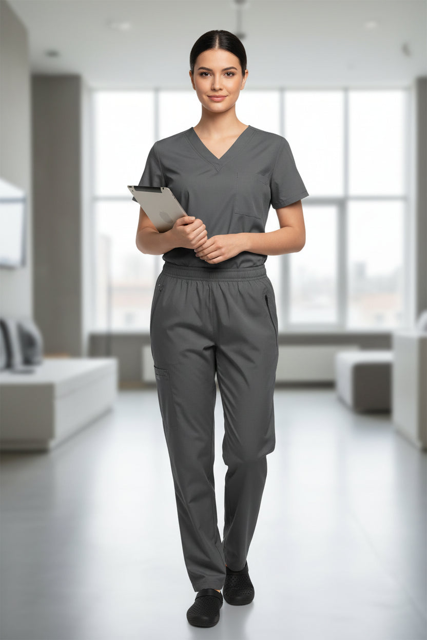 Pulsewear Unisex Prime Scrub Charcoal Grey