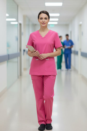Pulsewear Unisex Prime Scrub Tulip Pink