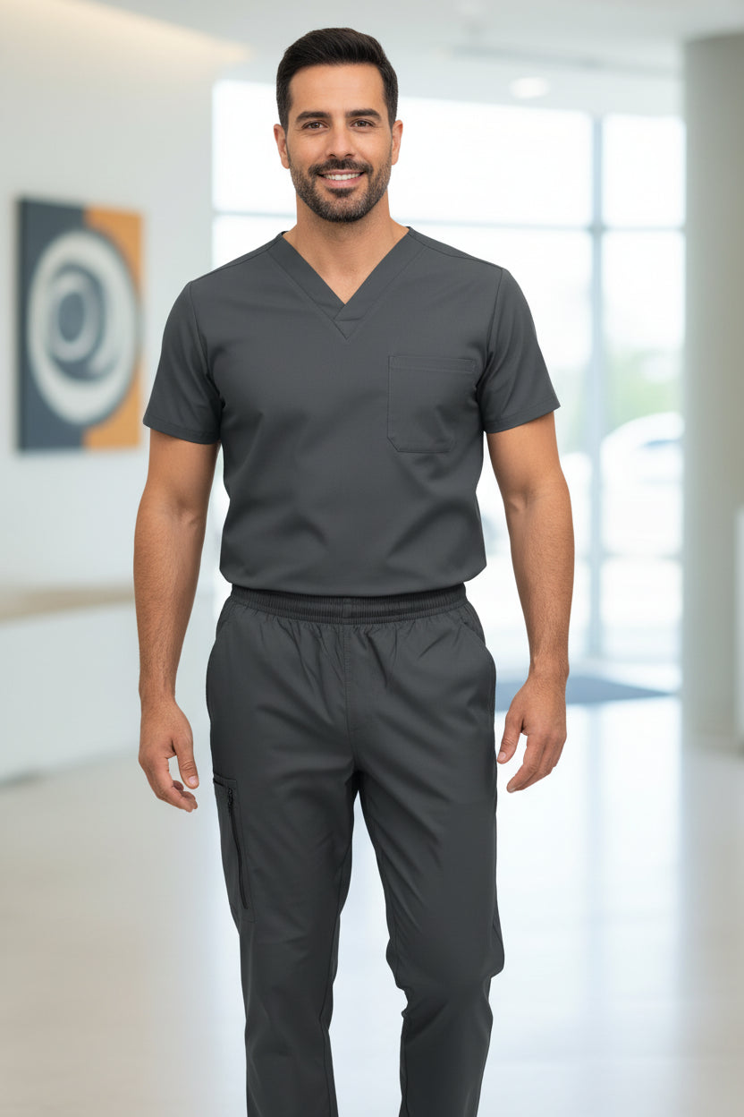 Pulsewear Unisex Prime Scrub Charcoal Grey