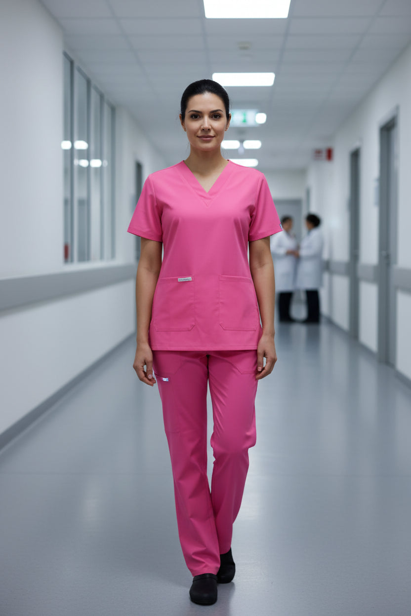 Pulsewear Unisex Prime Scrub Tulip Pink